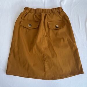 Shein Girls Midi Skirt Size 11-12Y Orange/Brown